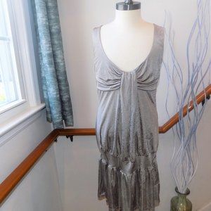 NWT MISOPE Pewter Long Top Waistband w/ Peplum